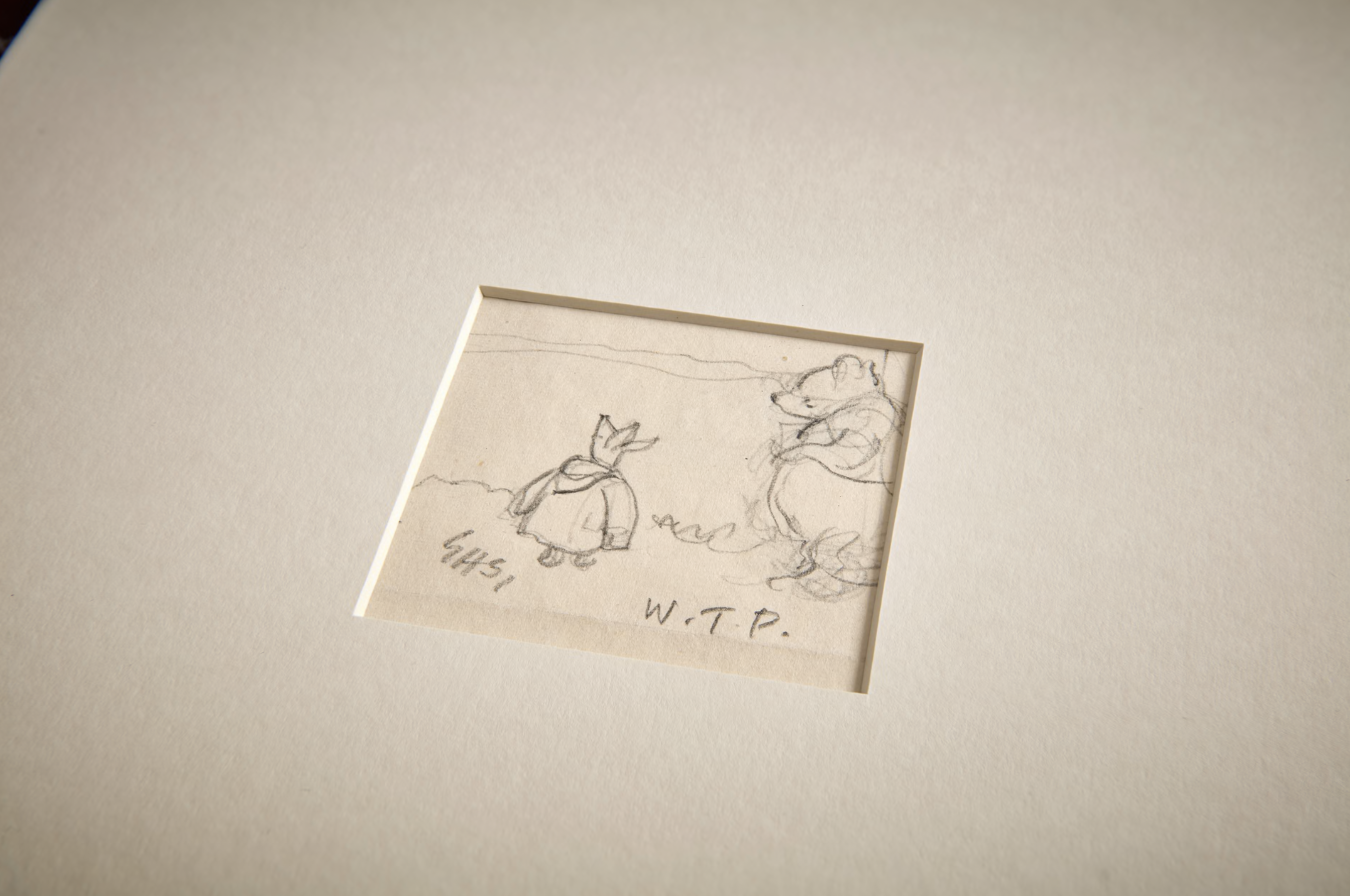 Ілюстрація до розділу, де Вінні-Пух і П'ятачок йдуть в експедицію і майже ловлять Woozle.